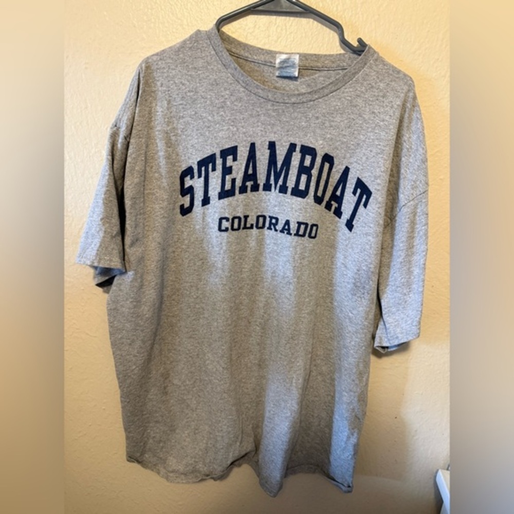 Gray Steamboat Colorado T-Shirt